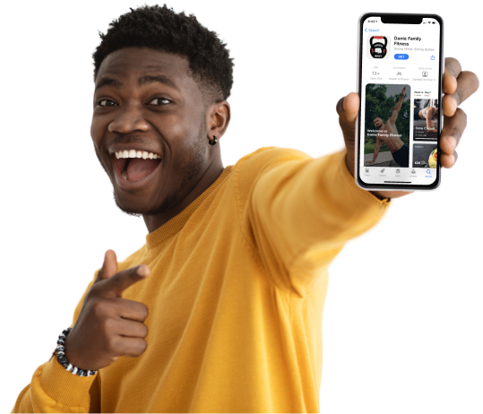 Person holding a mobile phone mockup